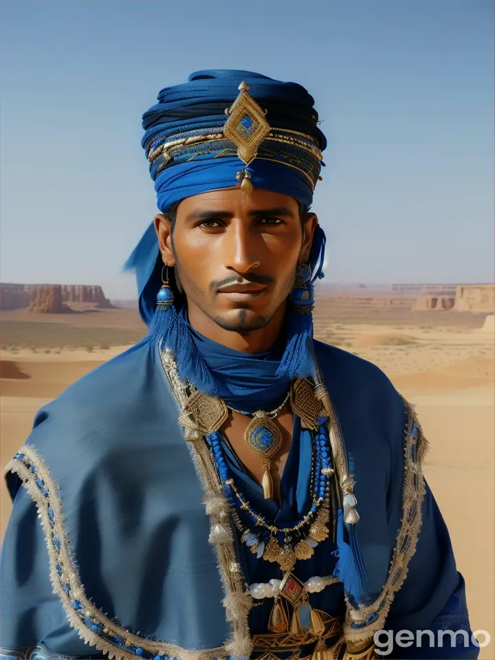 touareg homme bleu du désert