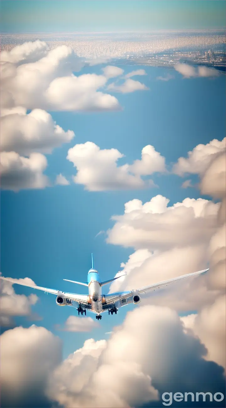 airplane in the sky