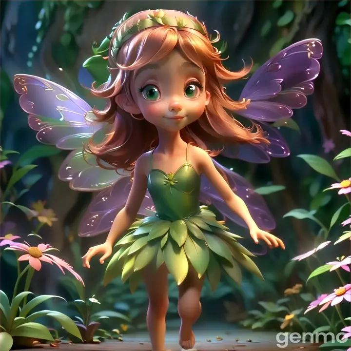 a cute little girl dressed as tinkerbell