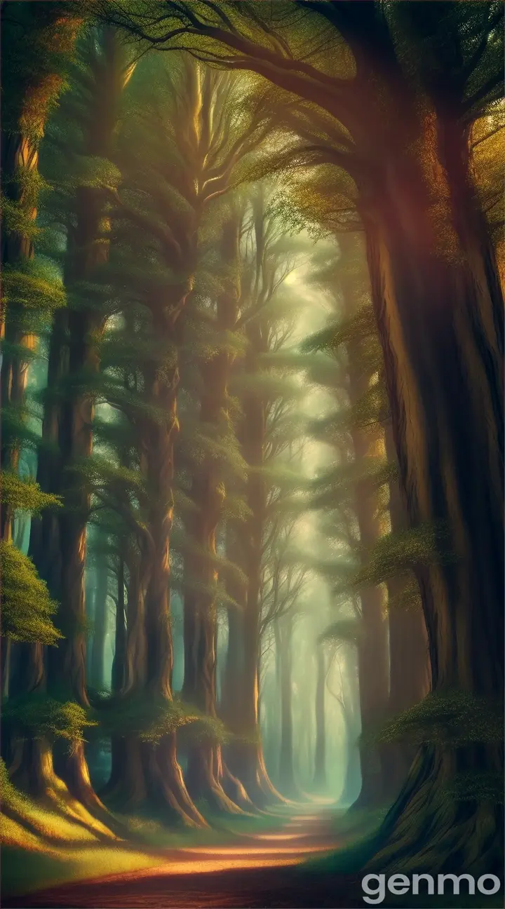 a high quality professional photo of a fantastical forest, mystical, vibrant colors, surreal, dream-like, fantasy artwork, magical atmosphere, high detail, whimsical, enchanted, fairytale, concept art, forest landscape, fantasy illustration, digital painting