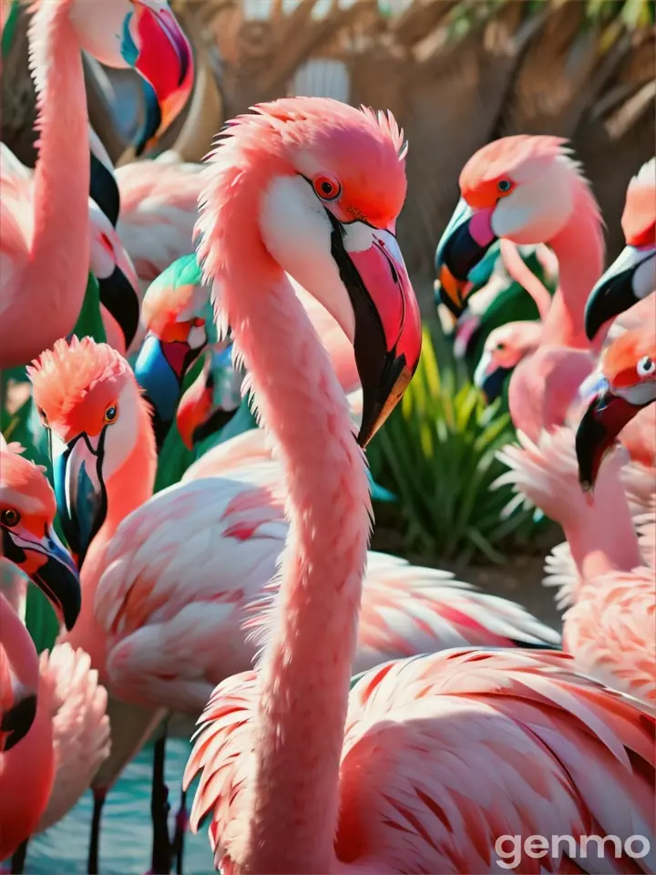 Flamingo with kids 