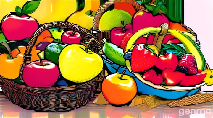 a basket filled with lots of different types of fruit