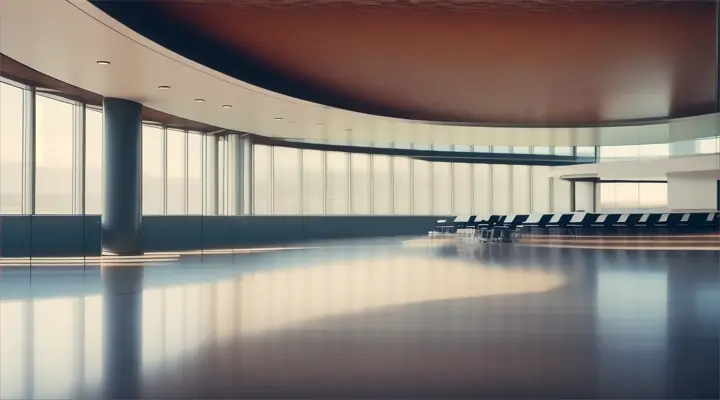 aeropuerto interior elegante