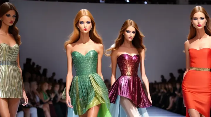 Mujeres bellas modelo desfile fashion 