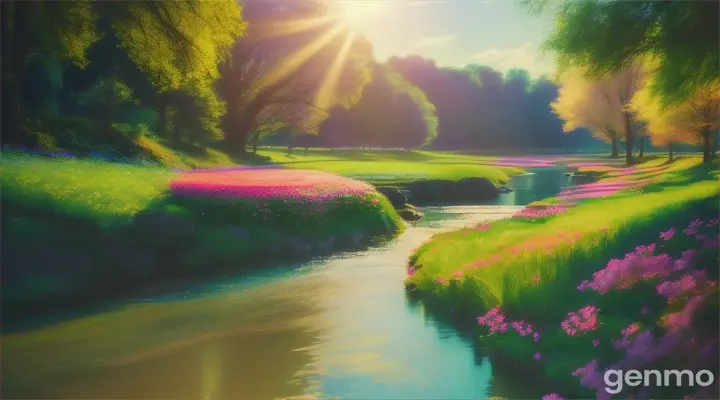 春天美景。16：9
