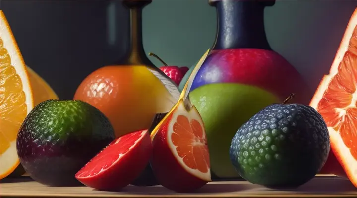 Cuadro bodegón frutas
