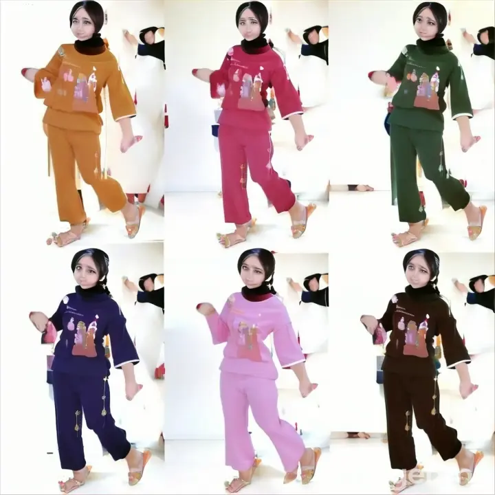 a group of women wearing different colored pajamas PEOPLE DANCE