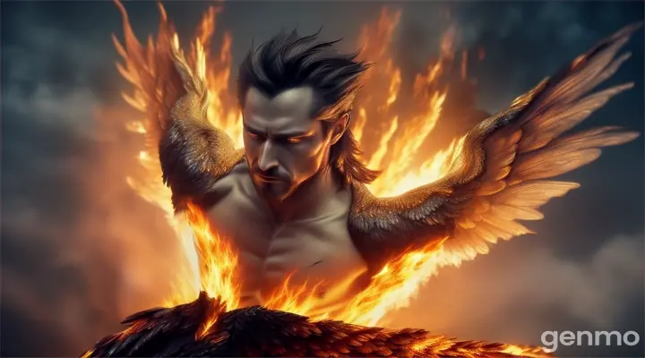 The man turns to ashes 