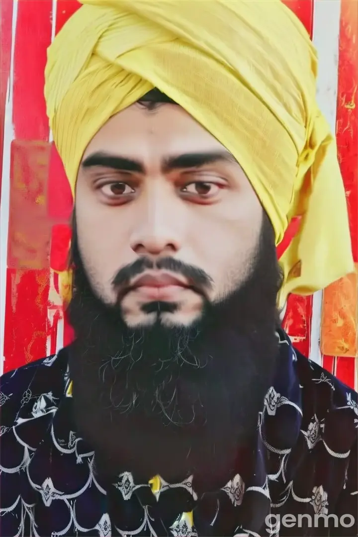 a man with a yellow turban on