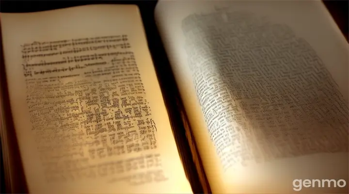 A close-up of the book's pages with eerie, glowing text that reads, "जो पढ़ेगा, वह कभी सो नहीं पाएगा।"**