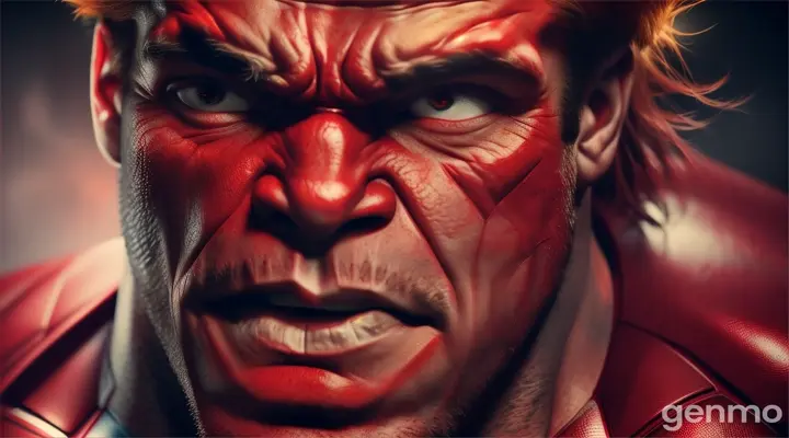 Red hulk and red eye dangers look