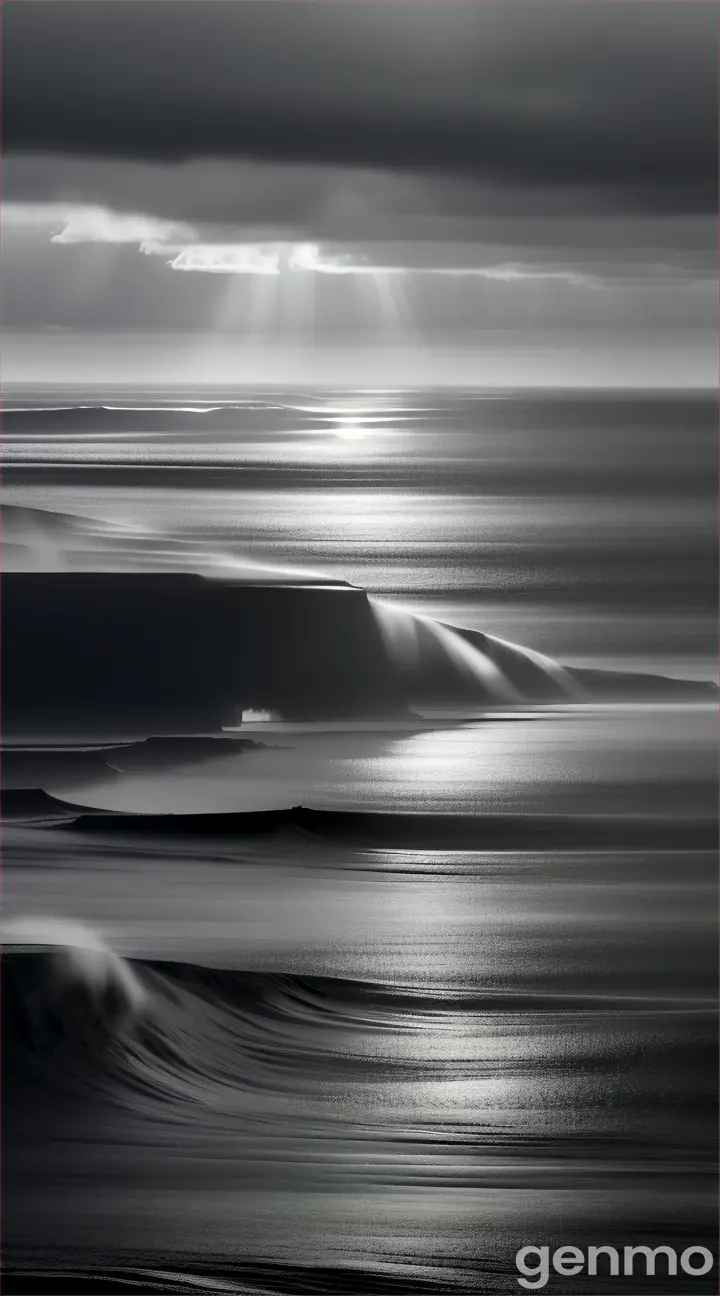 A 3d picture of ocean beyond the imagination in Grey edition 