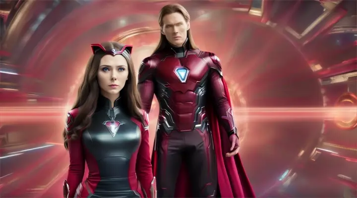 marvel cinematics:action:Wanda Maximoff (Scarlet Witch) and Vision( Paul Bettany as Vision in Avengers Infinity War):A series of quick flashbacks showing their journey, trials, and joys.