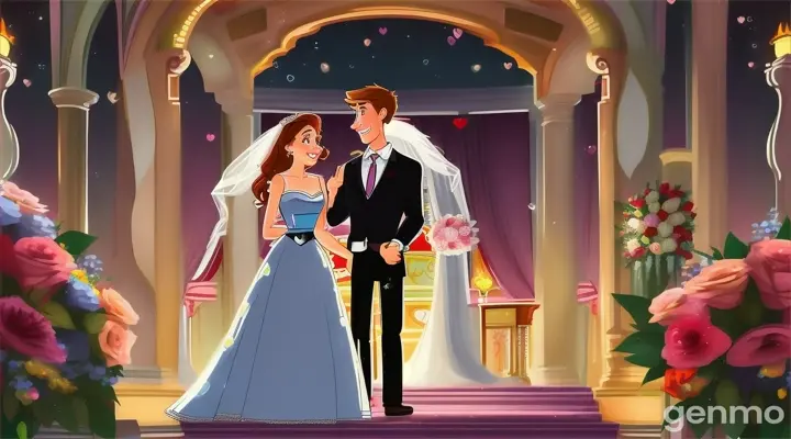 Love story A couple who broke up years ago unexpectedly meet again at a wedding, and old feelings resurface.cartoon