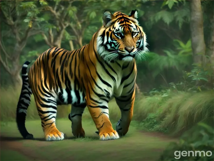 Tiger running