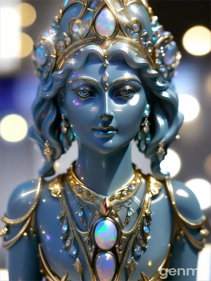 Opal statue of woman