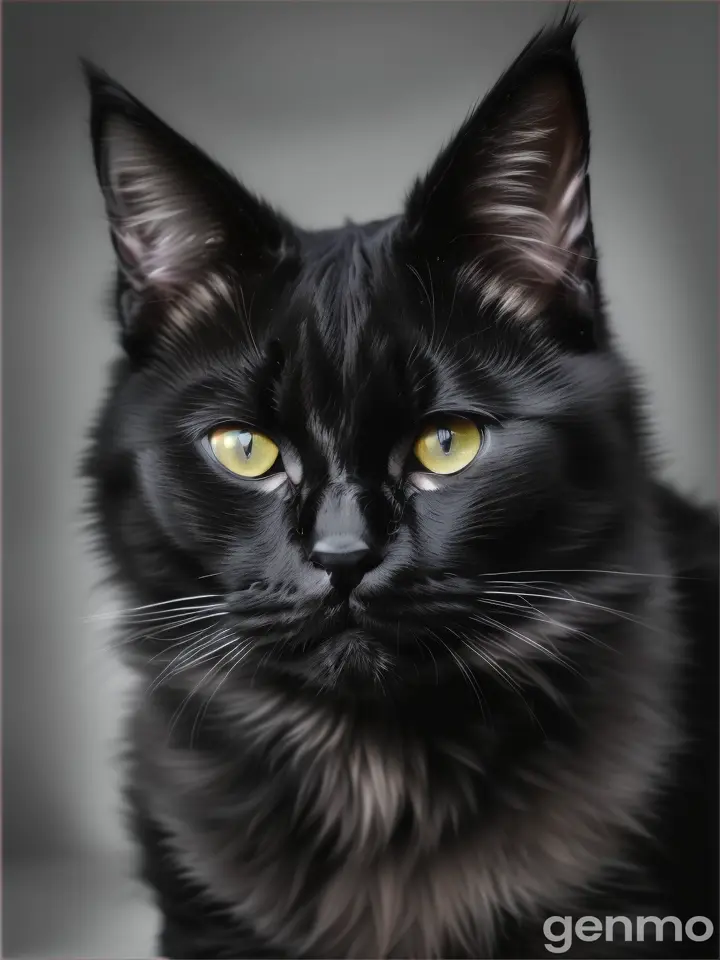 Un chat noire
