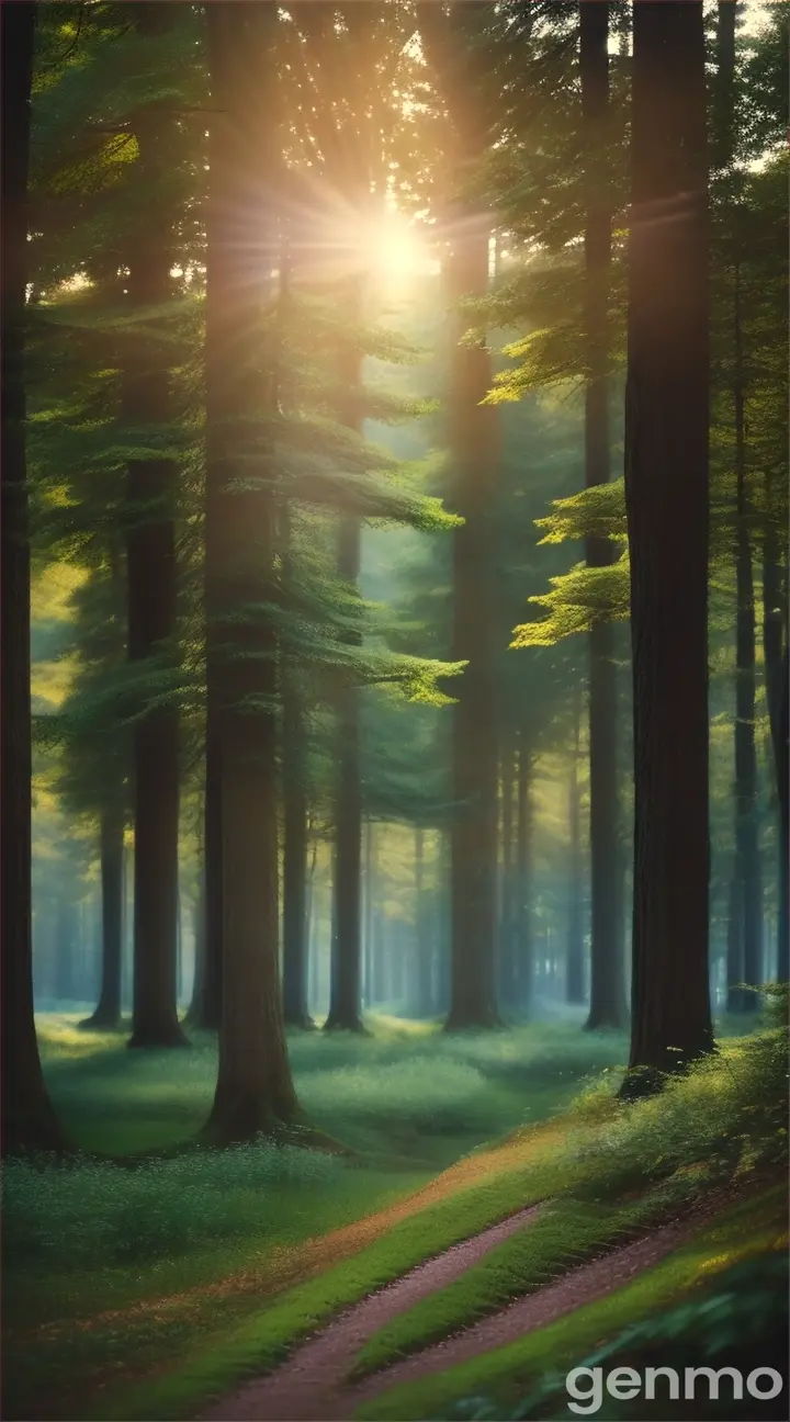 a high quality professional photo of a beautiful forest, nature, serene, peaceful, lush greenery, sunlight filtering through trees, natural beauty, tranquil, outdoor scenery, landscape photography, realistic, wide shot, nature image, bokeh, 4k, vibrant colors