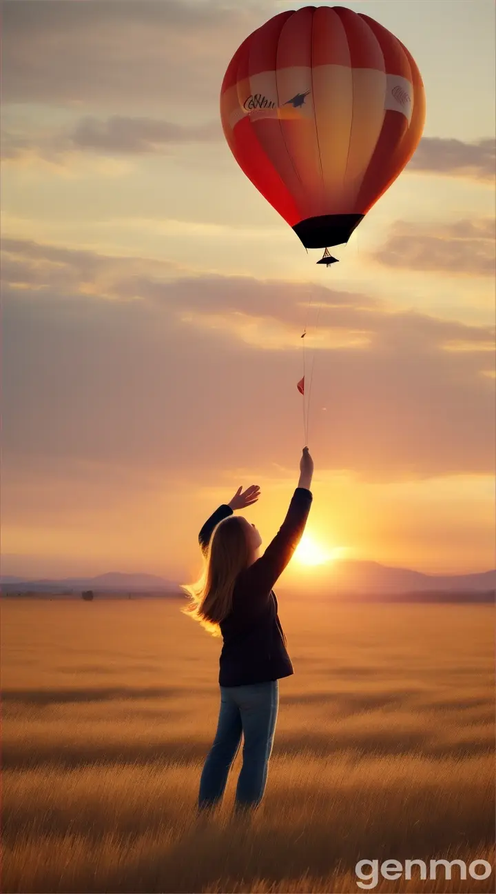 A person releasing a balloon into the sky, symbolizing the act of letting go of what they can’t control.










