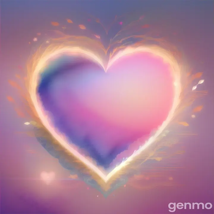 A gentle illustration or animation of a heart lighting up, symbolizing transformation and love