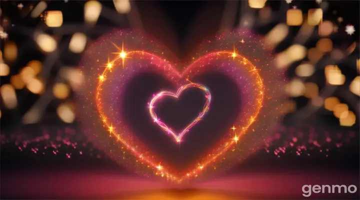 An image of a heart that lights up, symbolizing transformation and love, sized 1280x 720