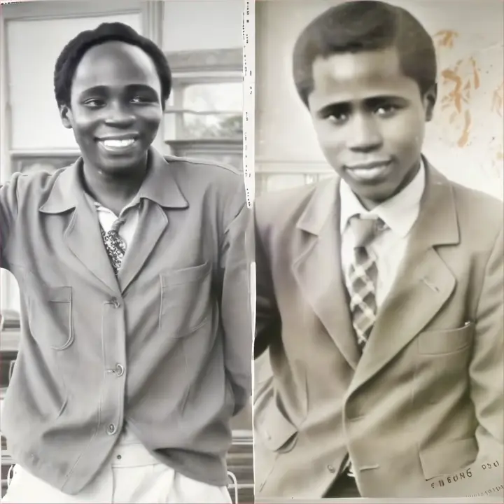 generates a video of the people in the photo hugging, hug between the person on the right and the left, keep the same original features, advertising style