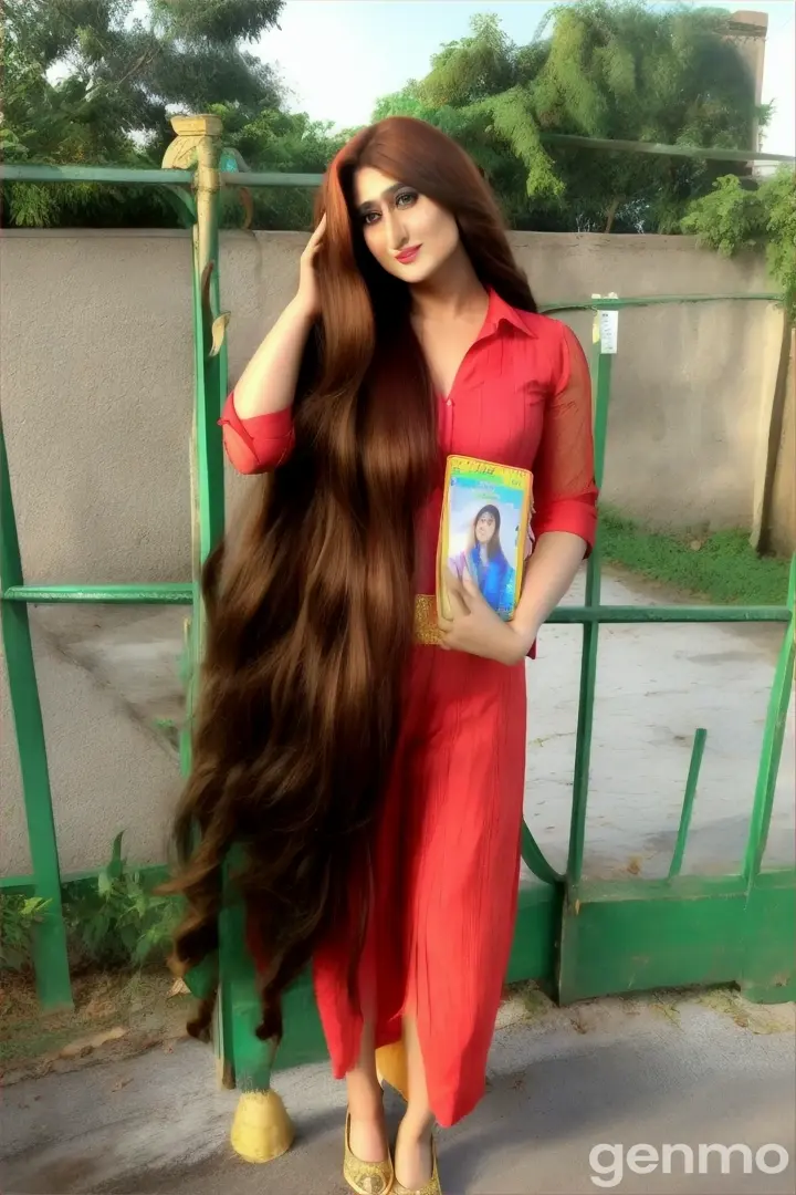 Kareena Kapoor with extreme long bouncy hair