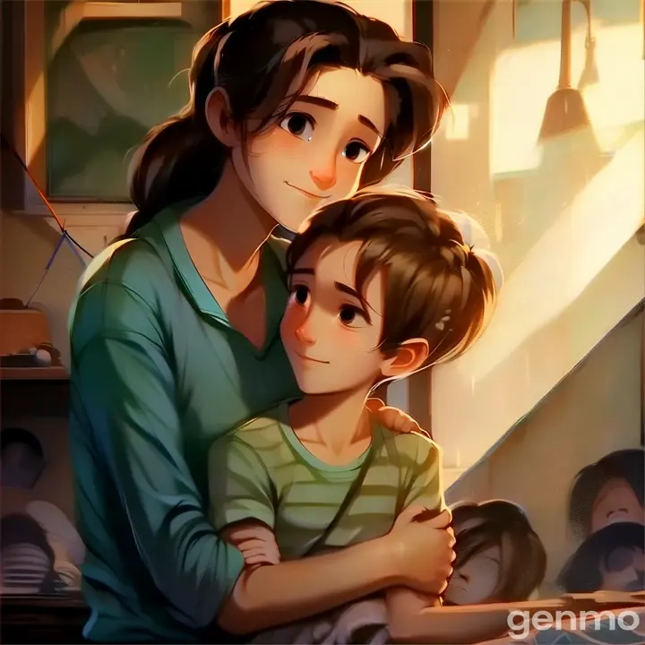 a woman holding a child in her arms