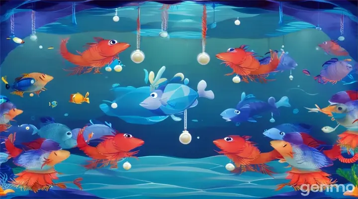 a group of sea animals swimming under the ocean