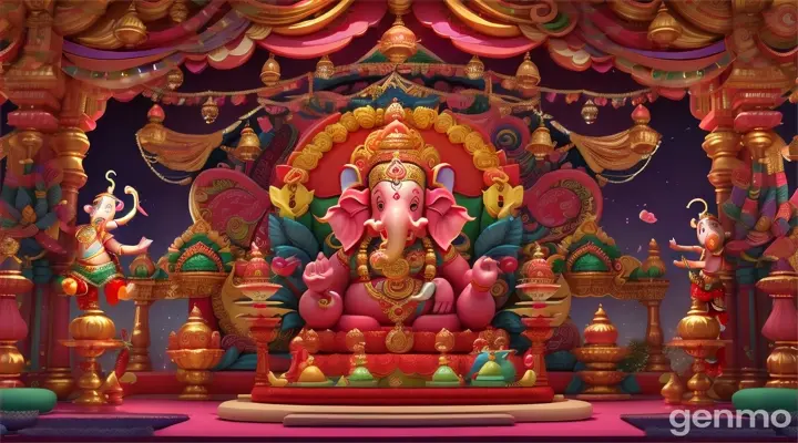 गणेश चतुर्थी एक महत्वपूर्ण त्योहार है, जहां बच्चे, लड़के और लड़कियाँ खुशी से नाचते और गाते हैं। पंडाल में सजावट और भक्ति का माहौल होता है। यह उत्सव एकता, प्रेम और सांस्कृतिक धरोहर का प्रतीक है। बच्चे भगवान गणेश की आराधना करते हैं, जिससे उन्हें प्रेरणा और खुशियाँ मिलती हैं। Cartoons 3d 