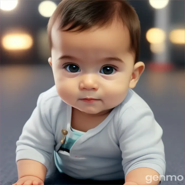 Create a this picture character change on the baby