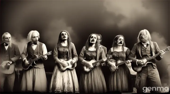 1863 bloody zombie bluegrass performing