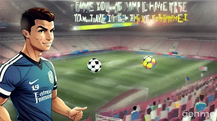 cartoon style ronaldo "Remember, just like me, you can achieve your dreams!"Dreams are not what you see in your sleep, dreams are things which do not let you sleep." - says Cristiano Ronaldo

