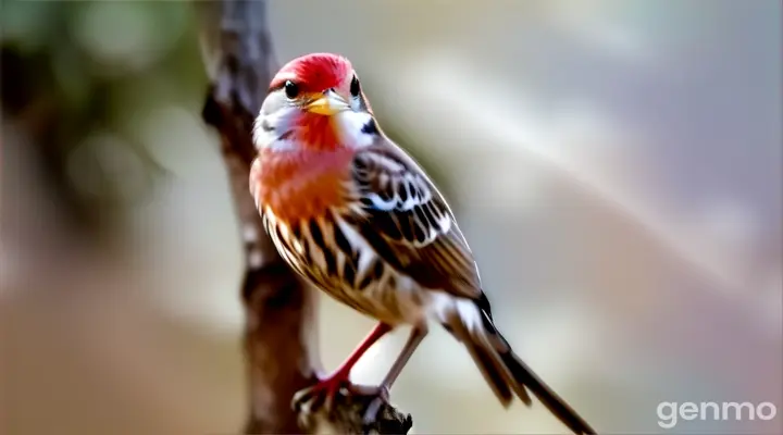 a small bird perched on a tree branch