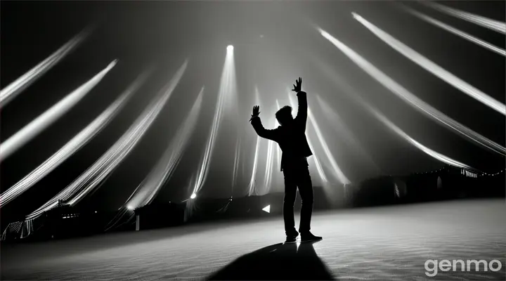 Visual: The final shot shows the performer standing alone under the big top as the lights fade, leaving them in darkness. Their silhouette is barely visible as they lower their head in silence.