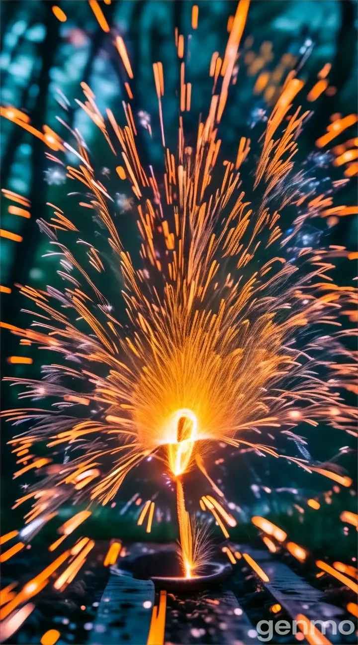 a close up of a metal object with sparks coming out of it