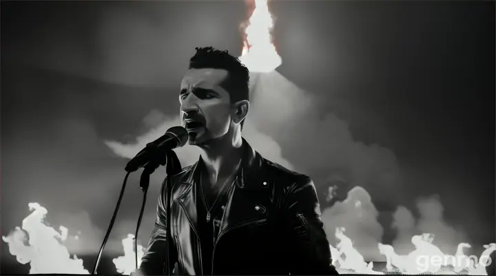 david gahan is in hell singing into a mic