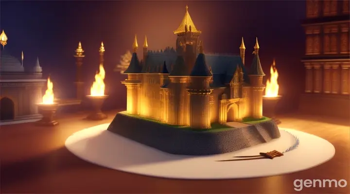 
 3d animation One peaceful evening, as they sat by the fire in their grand castle, a mysterious letter arrived, sealed with an ancient wax stamp The letter bore the royal insignia of a neighboring kingdom, one that they had all heard of from tales of old.  It was the kingdom where Princess Aurora—known to many as Sleeping Beauty—lay under an eternal spell.

