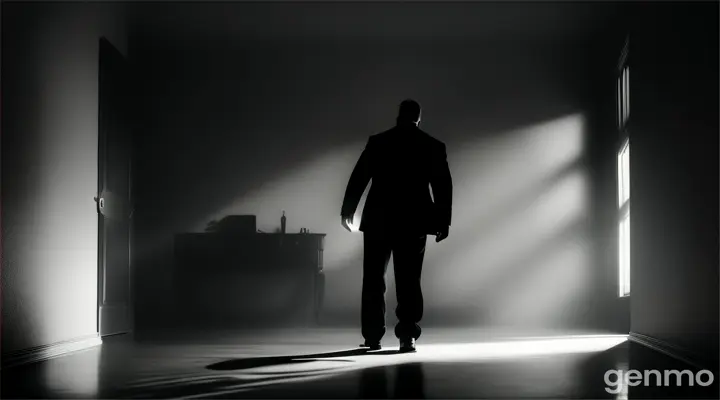 27. **Scary Shadow**: A fleeting shadow disappearing into a room, heightening suspense.