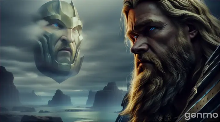 Thor’s Duel with the Giant Hrungnir: