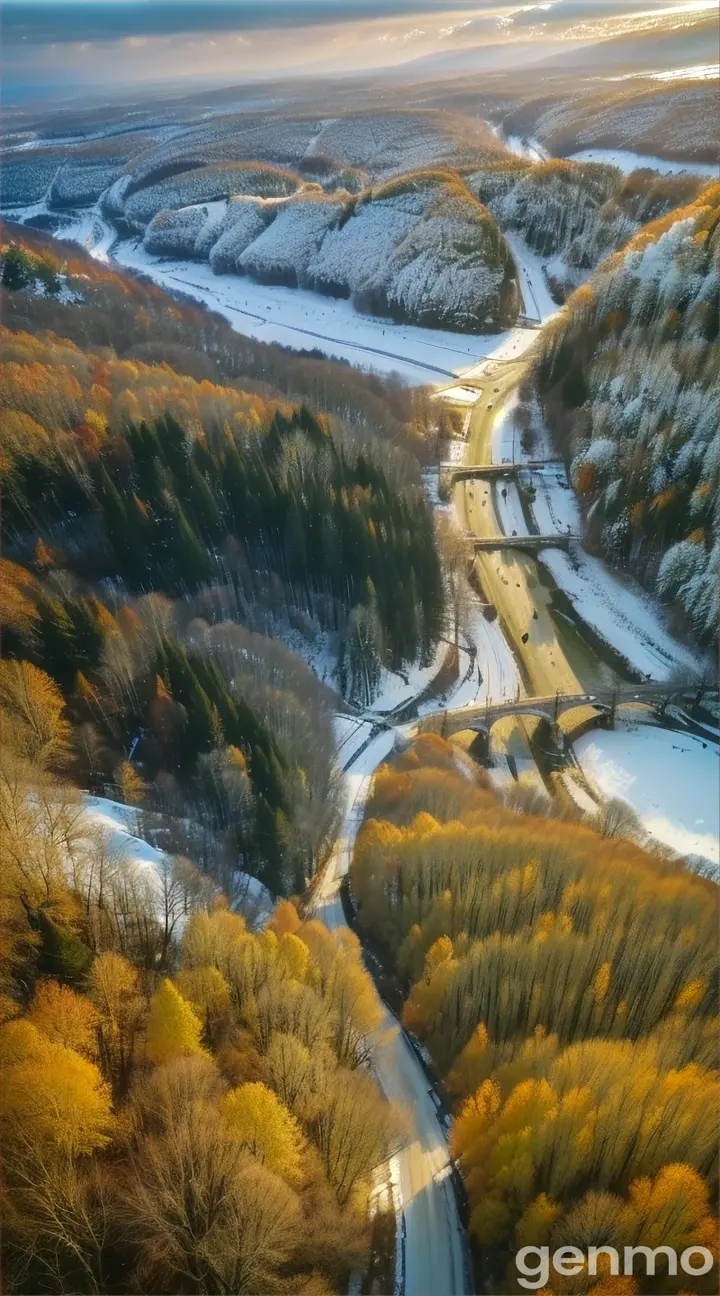 A time-lapse video showing the seasons in nature. Starting with the bright flowers of spring, the green trees of summer, the golden berries of autumn, and the white snow of winter, the video emphasizes the transience of time by showing a series of events. 9:16