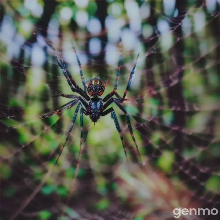 spider dance in the forest