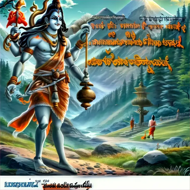 a hindu quote with an image of lord rama