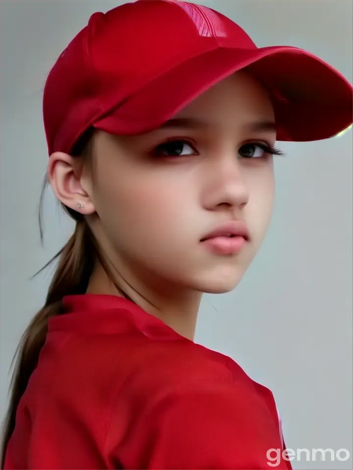 face, lip, cricket cap, eye, cap, neck, sleeve, hat, headgear, baseball cap