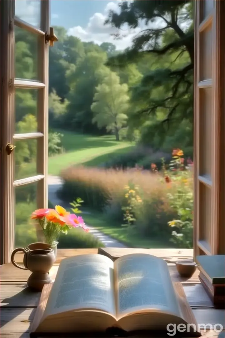 an open book sitting on top of a wooden table