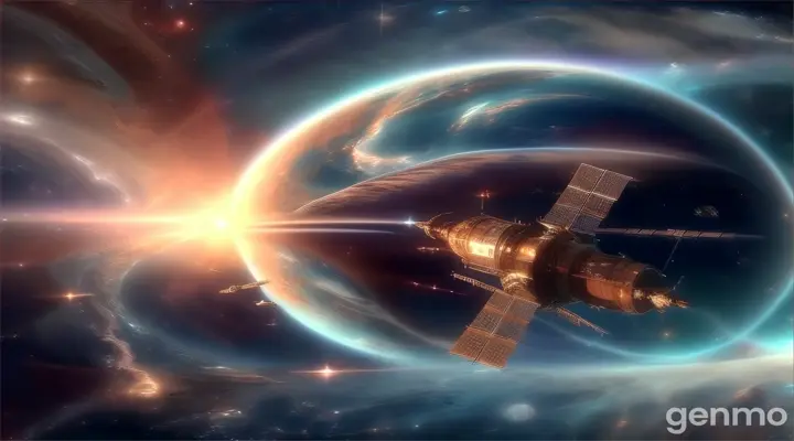 an artist's rendering of a space station in outer space