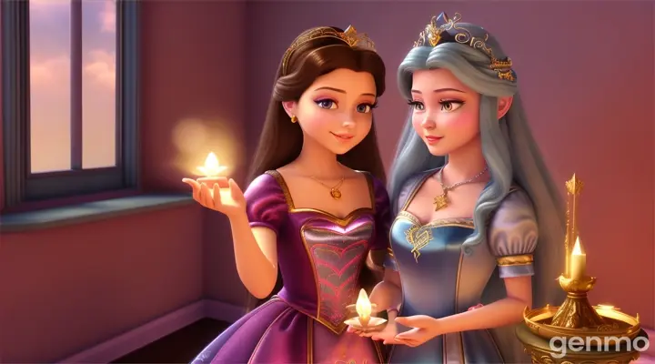  Sofia spoke of her Amulet of Avalor, which granted her the ability to speak with animals and perform spells, while Belle recounted her adventures with enchanted objects and the importance of kindness and understanding

3d animation
