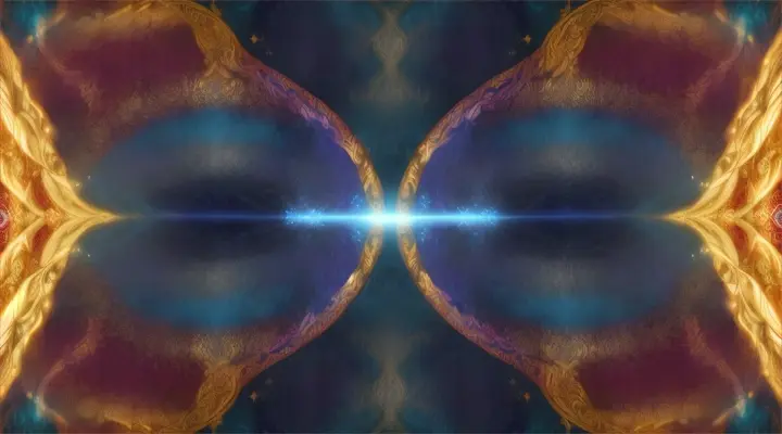 Mujeres bellas nórdicas creando con magia un portal mágico y vestidas con trajes opulentos, nebulosa background.