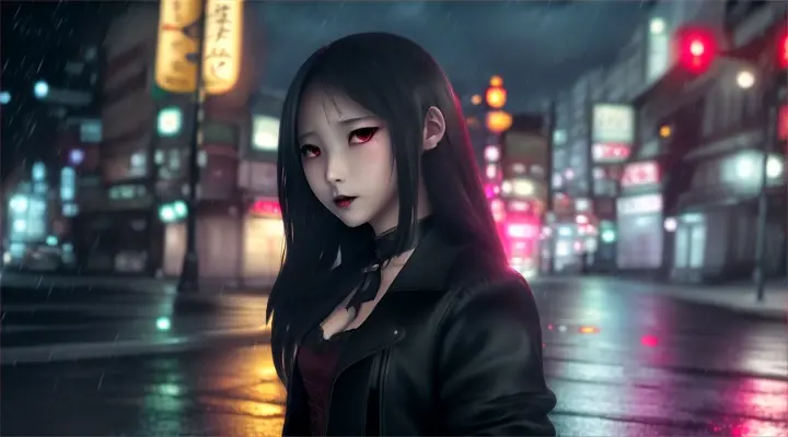 a shadowy female vampire stalks yuna, cute yuna, 2, sexy shabby outfit, scared, desperate, viewer walking home late at night in Tokyo, yuna calls out for help and runs towards them, damsel in distress, stormy night, (best quality,4k,8k,highres,masterpiece:1.2),ultra-detailed,(realistic,photorealistic,photo-realistic:1.37),HDR,UHD,studio lighting,ultra-fine painting,sharp focus,physically-based rendering,extreme detail description,professional,vivid colors,bokeh,hyper-detailed,cinematic lighting,dramatic,chiaroscuro,moody,atmospheric,dark,gloomy
