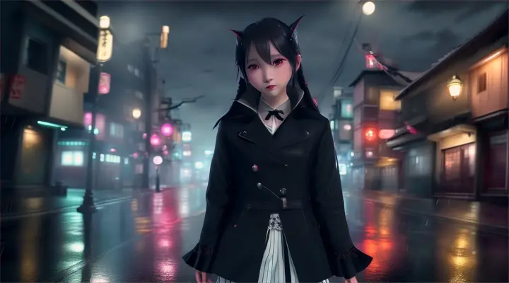 a shadowy female vampire stalks yuna, cute yuna, 2, sexy shabby outfit, scared, desperate, viewer walking home late at night in Tokyo, yuna calls out for help and runs towards them, damsel in distress, stormy night, (best quality,4k,8k,highres,masterpiece:1.2),ultra-detailed,(realistic,photorealistic,photo-realistic:1.37),HDR,UHD,studio lighting,ultra-fine painting,sharp focus,physically-based rendering,extreme detail description,professional,vivid colors,bokeh,hyper-detailed,cinematic lighting,dramatic,chiaroscuro,moody,atmospheric,dark,gloomy
